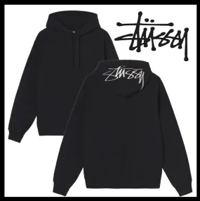 STUSSY  |Unisex Street Style Logo Skater Style Hoodies