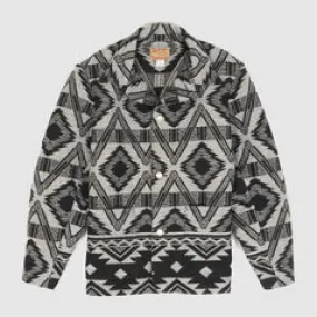 Sugar Cane Jacquard Native American Wool Blanked  Jacket