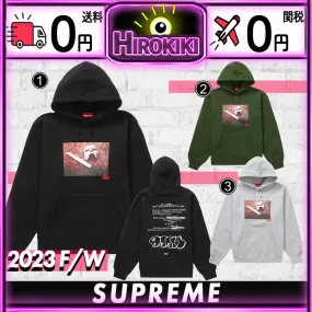 Supreme  |Unisex Street Style Collaboration Logo Hoodies