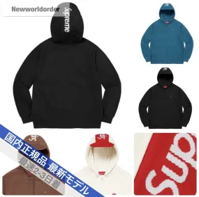 Supreme  |Unisex Street Style Long Sleeves Logo Hoodies