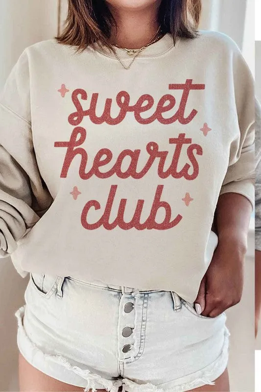 SWEET HEARTS CLUB GRAPHIC SWEATSHIRT