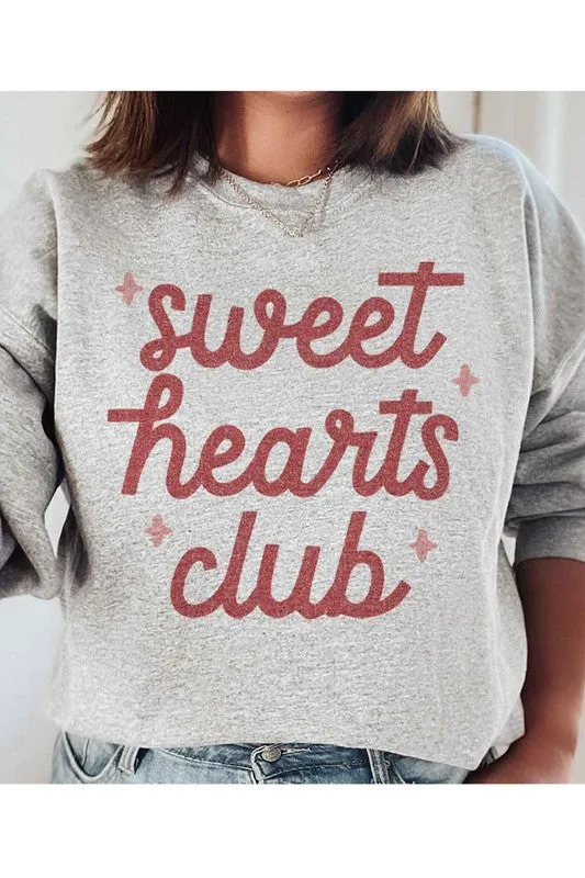 SWEET HEARTS CLUB GRAPHIC SWEATSHIRT