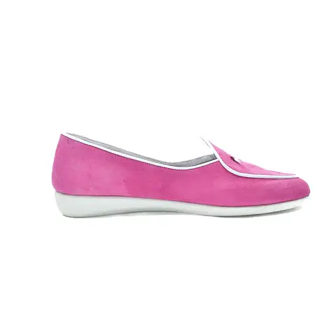 The Alyssa Loafer by Flexx - Fuchsia/White