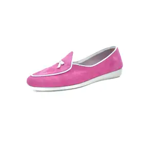 The Alyssa Loafer by Flexx - Fuchsia/White