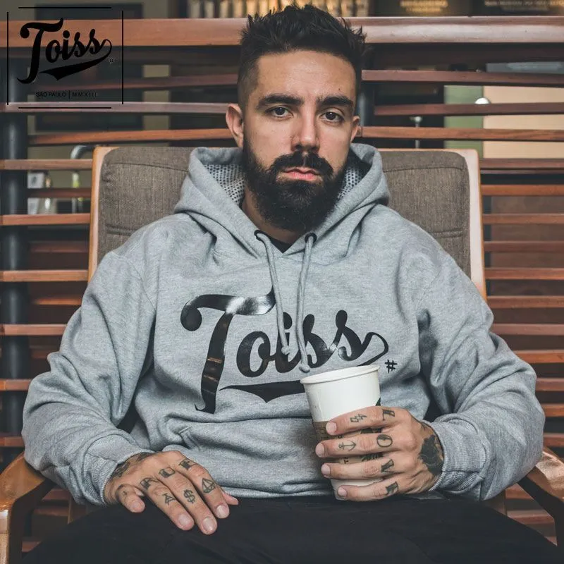 TOISS  |Street Style Long Sleeves Plain Logo Hoodies