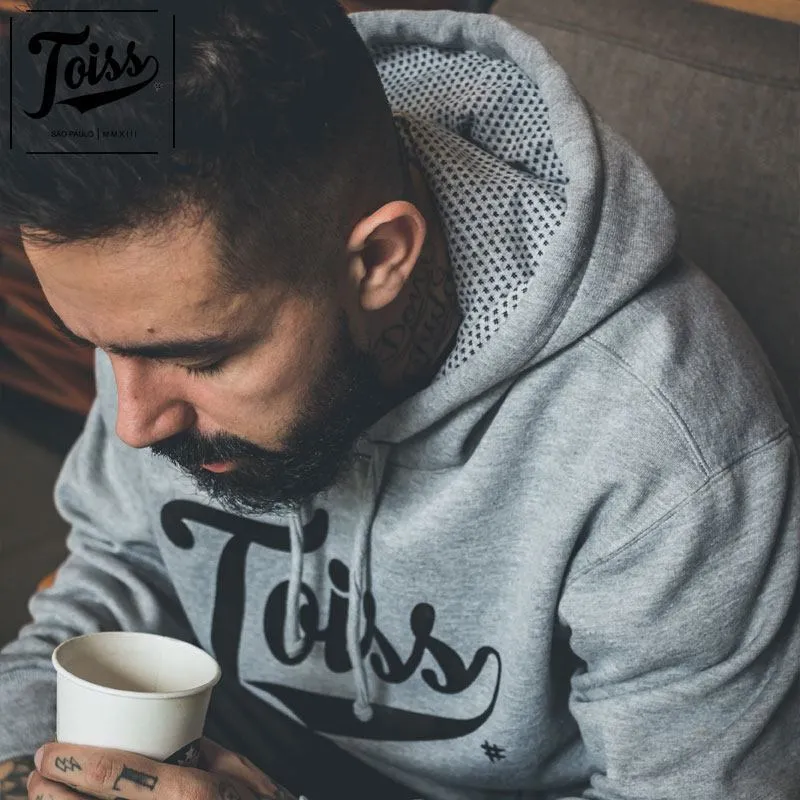 TOISS  |Street Style Long Sleeves Plain Logo Hoodies