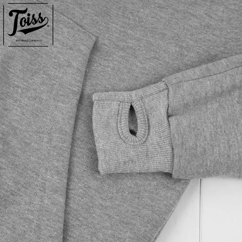 TOISS  |Street Style Long Sleeves Plain Logo Hoodies