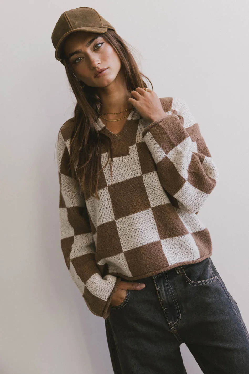 Tucker Checkered Sweater