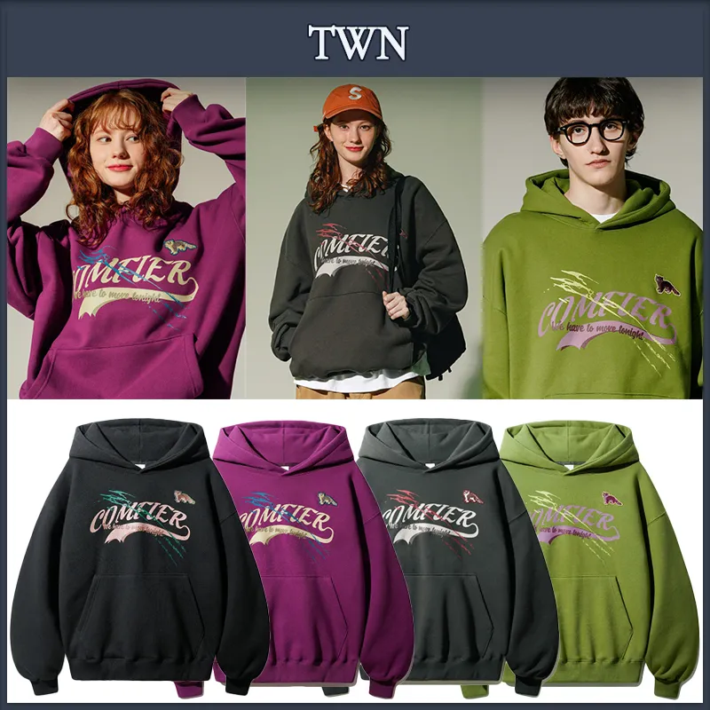 TWN  |Unisex Street Style Hoodies & Sweatshirts