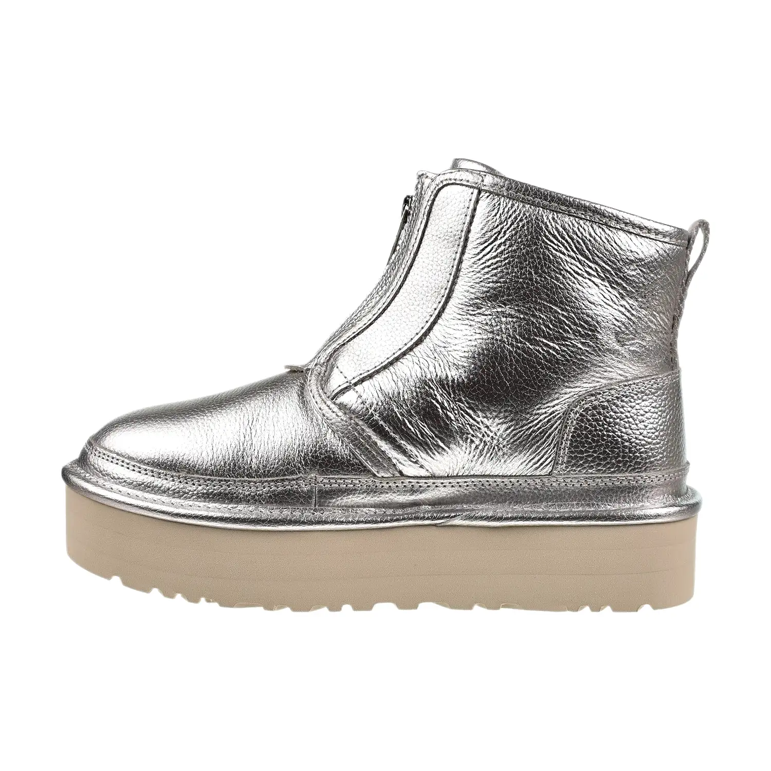 UGG Neumel Platform Zip Classic Women's Boots Silver