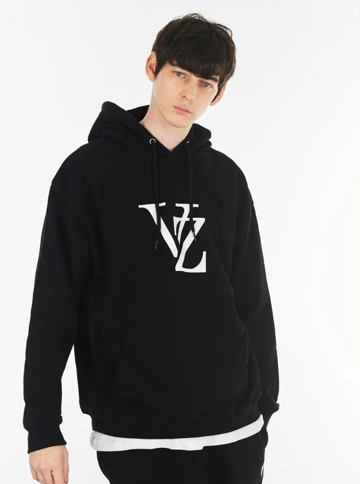 VARZAR  |Unisex Street Style Long Sleeves Cotton Logo Hoodies