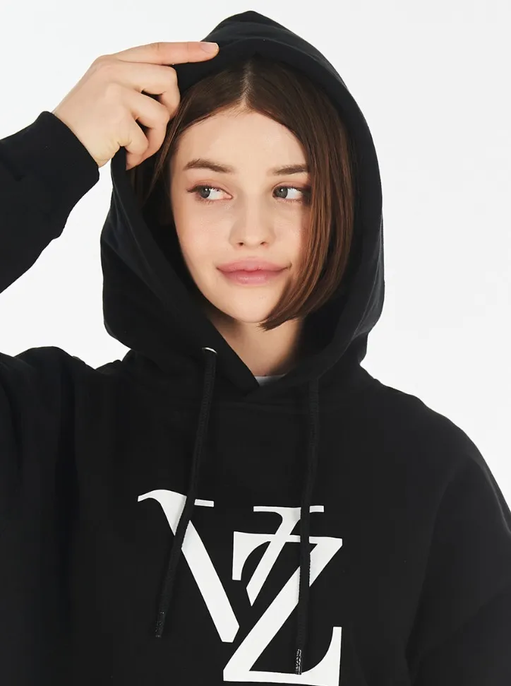 VARZAR  |Unisex Street Style Long Sleeves Cotton Logo Hoodies