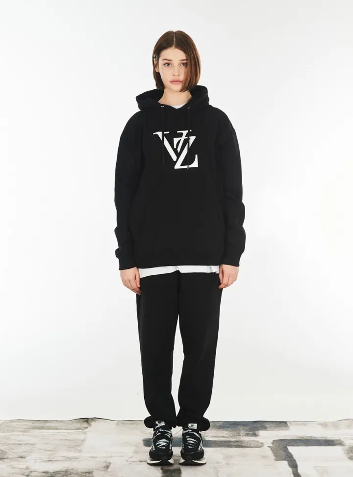 VARZAR  |Unisex Street Style Long Sleeves Cotton Logo Hoodies