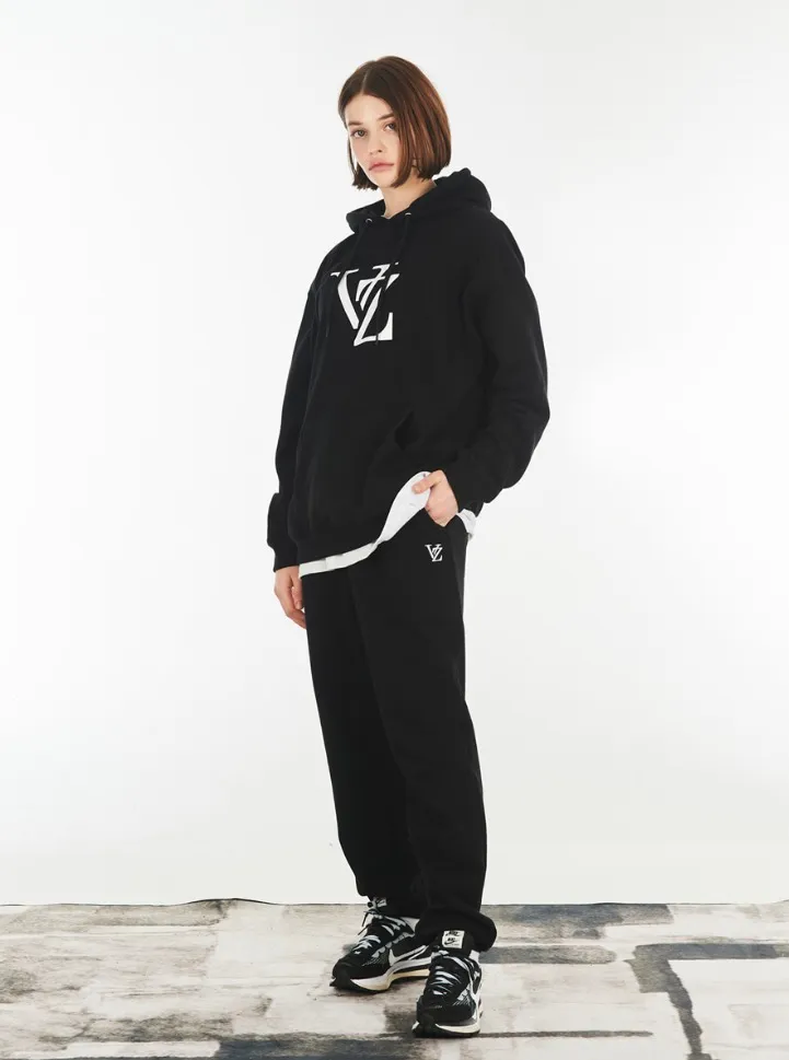 VARZAR  |Unisex Street Style Long Sleeves Cotton Logo Hoodies