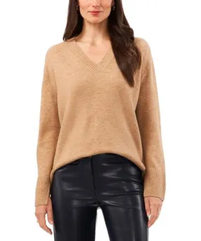 Vince Camuto Womens V Neck Fall Pullover Sweater