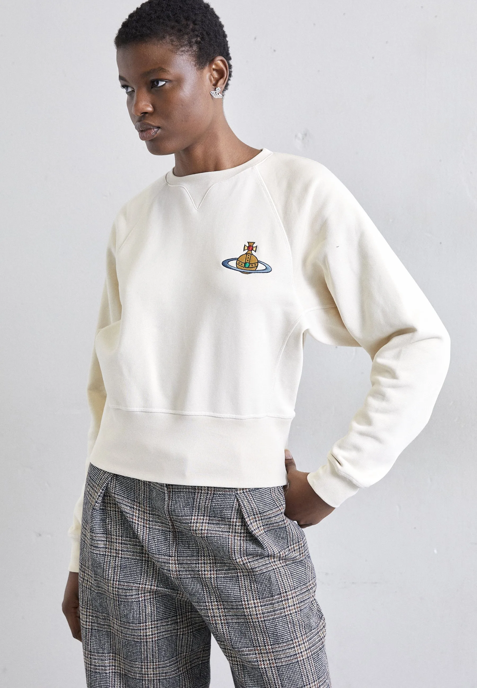 Vivienne Westwood  |Crew Neck Unisex Sweat Long Sleeves Cotton