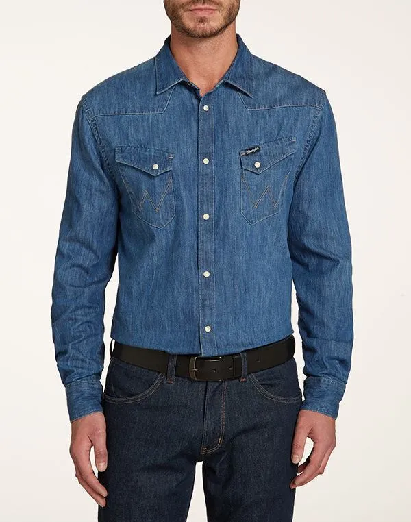 WRANGLER - WESTERN SHIRT - Indigo - Regular Fit